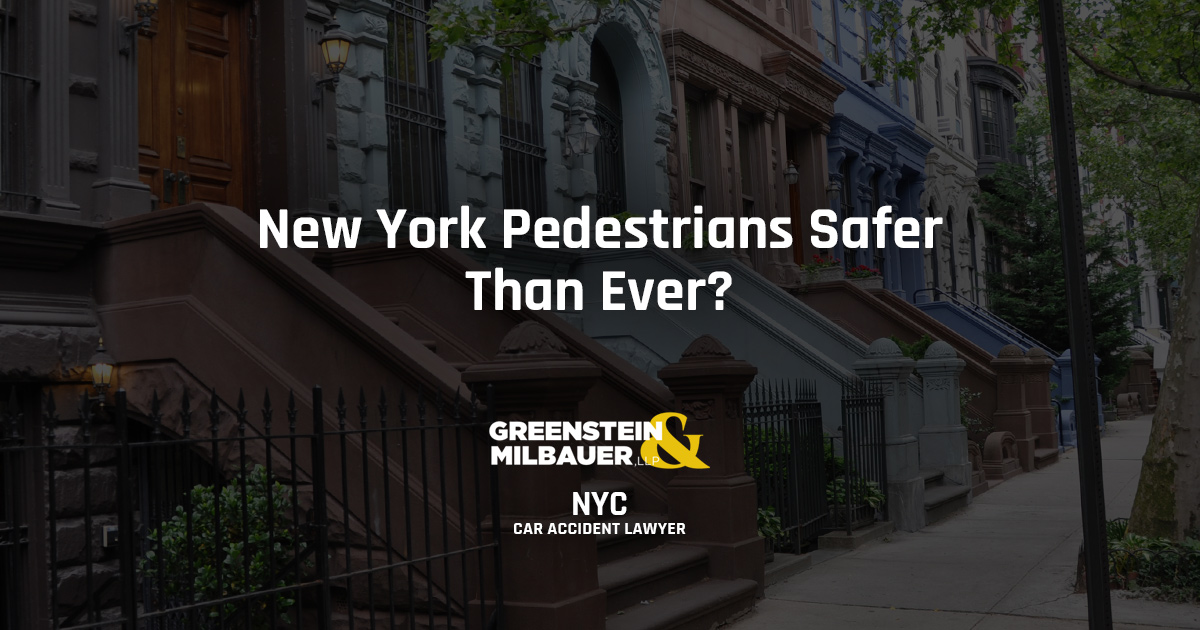 New York Pedestrians Safer Than Ever?