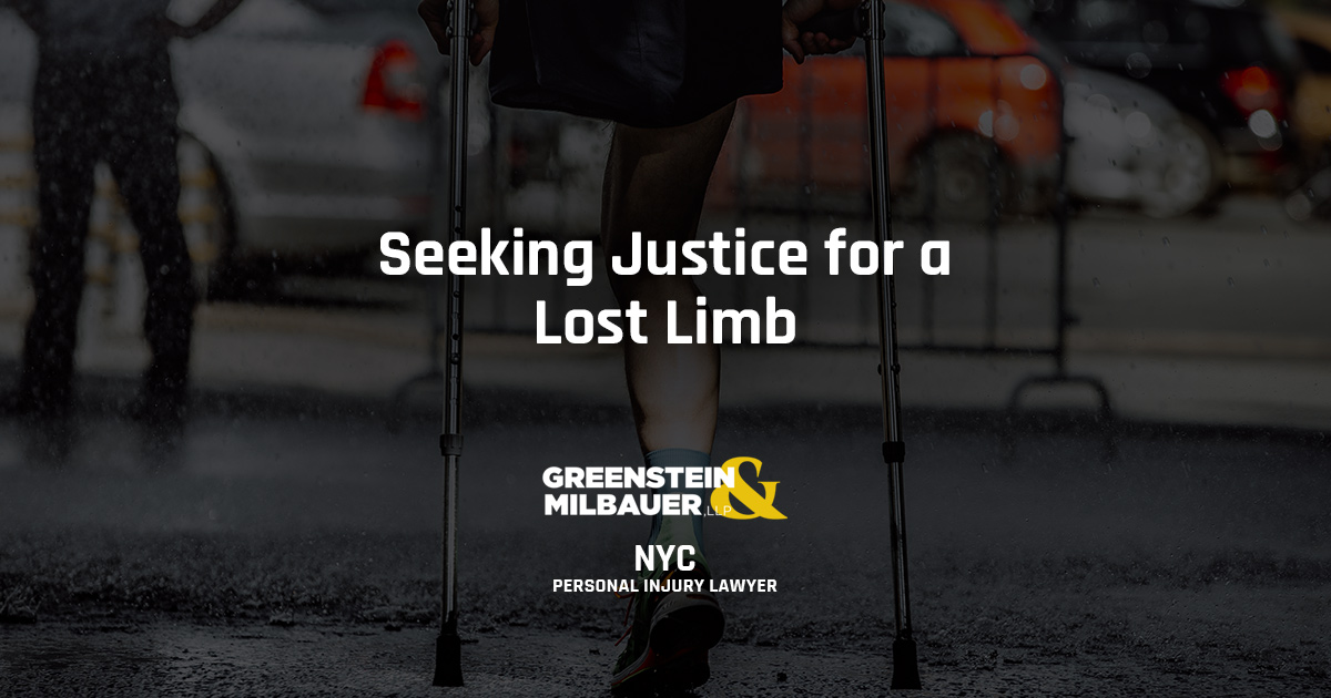 Seeking Justice for a Lost Limb