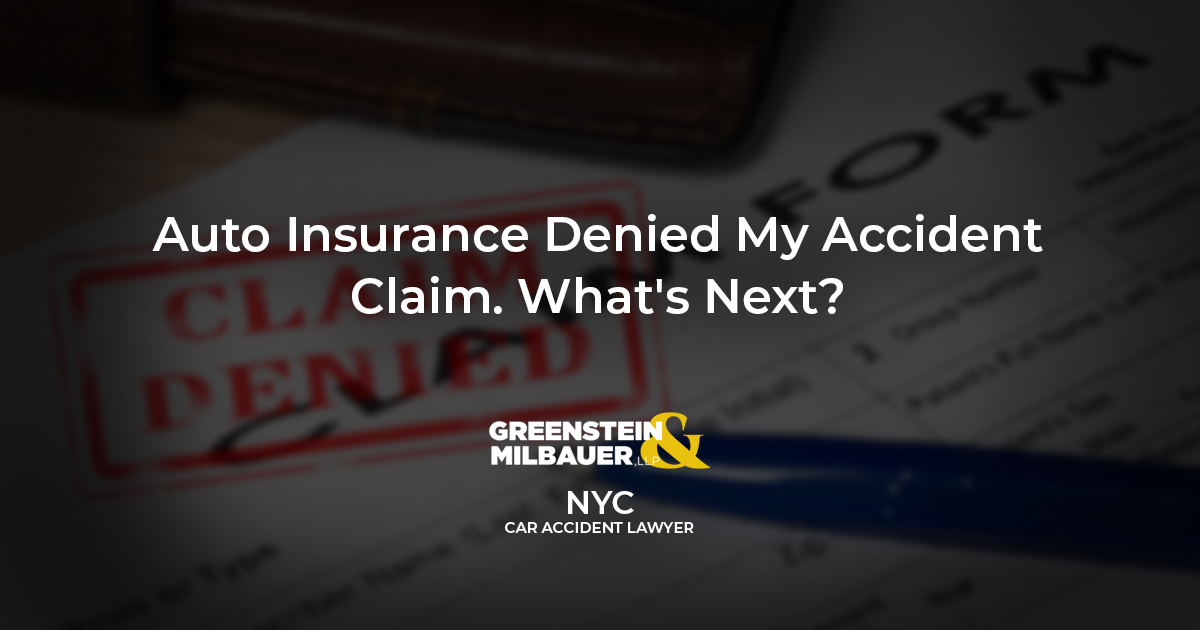 Auto Insurance Denied My Accident Claim. What’s Next?