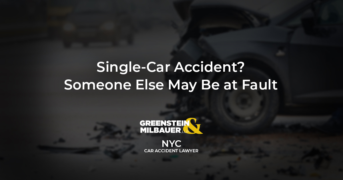 Single-Car Accident? Someone Else May Be at Fault