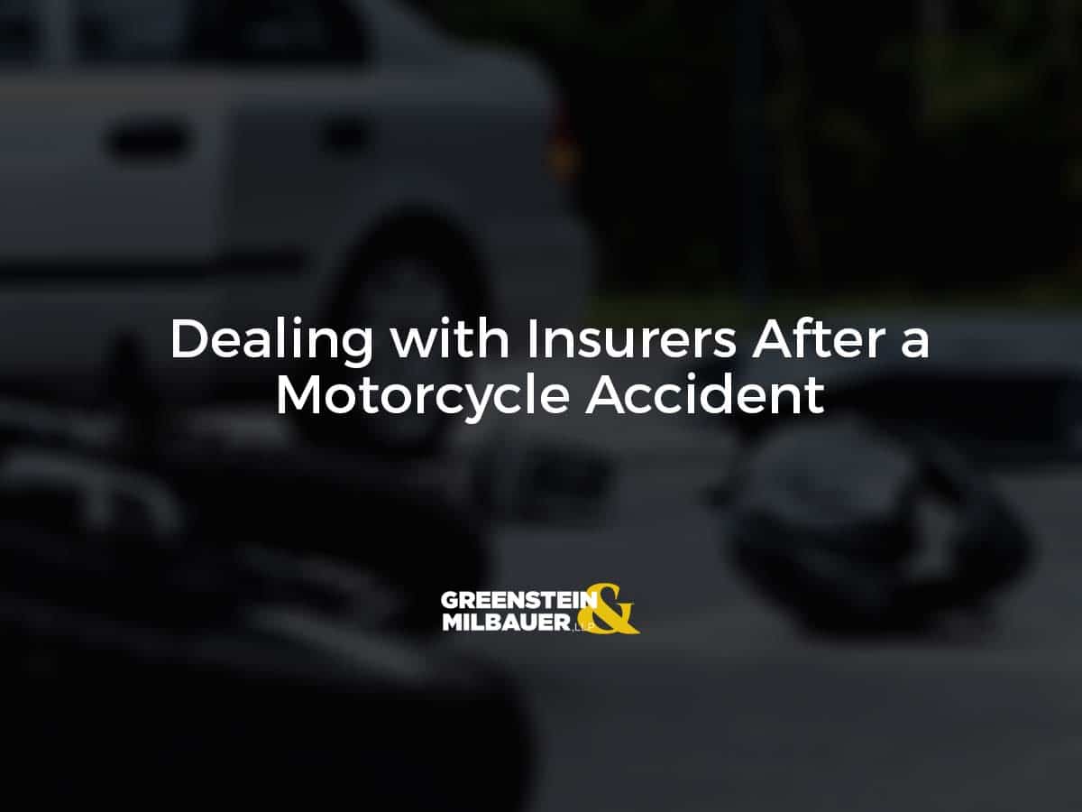 Dealing with Insurers After a Motorcycle Accident